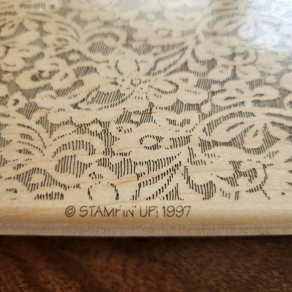 Stampin' Up Large Floral Stamp, Vintage, Craft Cardmaking Art, Beautiful - Picture 5 of 5